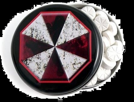 Top Halloween Candy Resident Evil Umbrella Corporation Mints